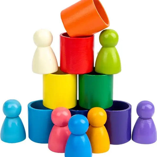 Narges®|Sorteer speelgoed met regenboogpoppen